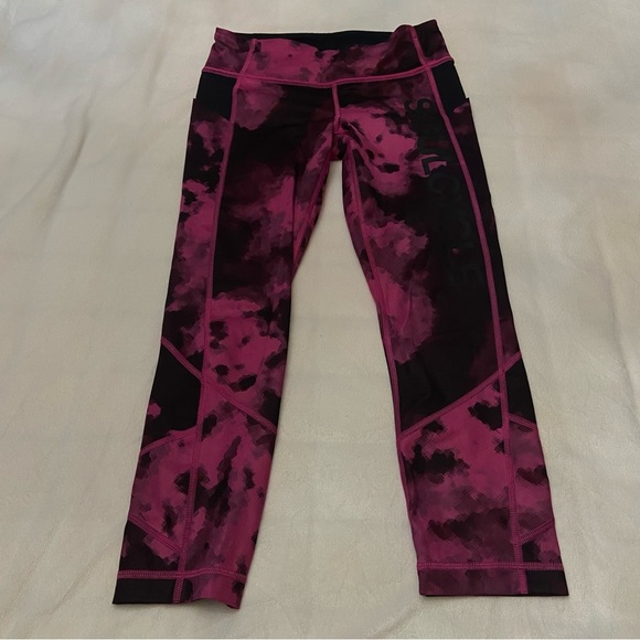 Lululemon soul cycle Pace Rival Crop Full-On Luxtreme Blooming Pixie 2296 - Picture 4 of 15
